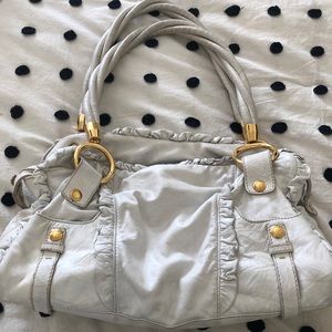 Dolce & Gabbana White Leather Handbag